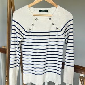 Lauren Ralph Lauren Striped Ribbed sweater top